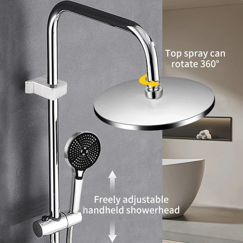 Bluejw Home Use Separate Sanitary Ware Suite Shower Head & Handheld Shower Set - Pressure Boosting Bathing Device for Relaxing Showers - Image 3